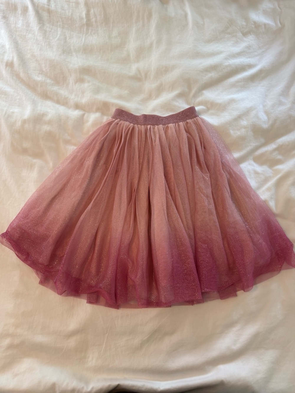 Abel & Lula Girls Tulle Skirt- Rose Pink Ombre- Size 6